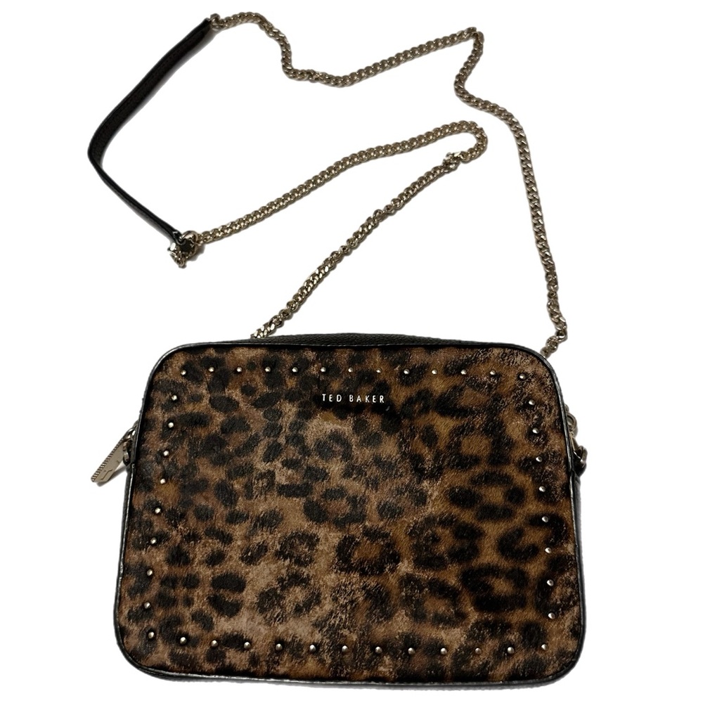 Ted Baker Savanna Leather Crossbody Bag Animal Leopard print - NWT